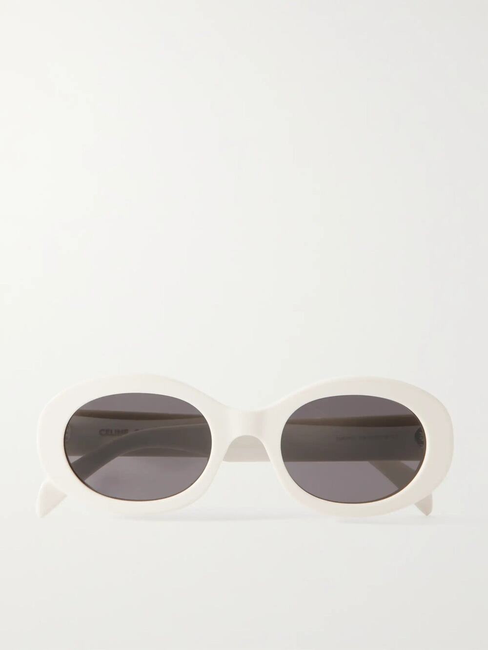 Celine Eyewear Triomphe Oval-Frame Acetate Sunglasses - One Size